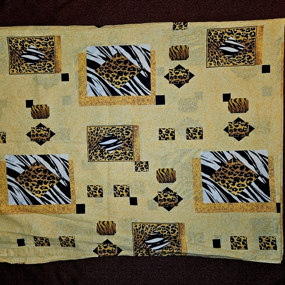 Duvet Cover Yellow Animal Print Zebra Leopard 100% cotton - Picture 2 of 4